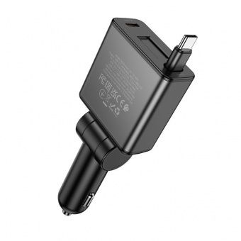 Автомобильное ЗУ Borofone BZ33 (PD60W 2С) цвет: черный       