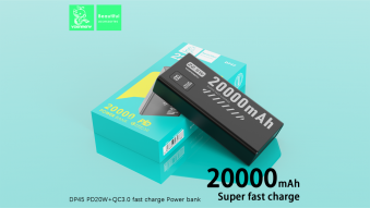 Внешний аккумулятор VDENMENV DP45 20000mAh (QC3.0+PD20W) цвет: черный
