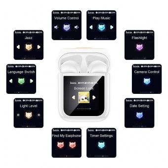 Беспроводные наушники Hoco EW86 TWS (Touch screen) цвет: белый