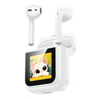 Беспроводные наушники Hoco EW86 TWS (Touch screen) цвет: белый