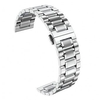 Ремешок для часов Hoco WH13 (стальной, пять бусин 22mm) цвет: серебро