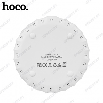 Беспроводное зарядное устройство Hoco CW13, цвет: белый