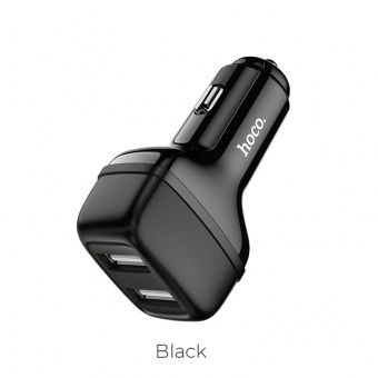 Автомобильное ЗУ Hoco Z36  (2USB: 2.4A) цвет: черный