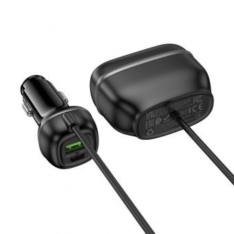 Автомобильное ЗУ Hoco Z59 (48W PD30W+QC3.0) цвет: черный 