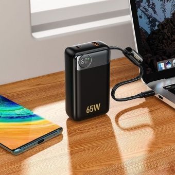 Внешний аккумулятор Hoco Q53  12 000 mAh (PD65W для ноутбука) цвет: черный 