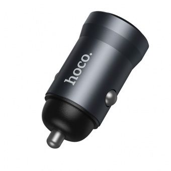 Автомобильное ЗУ Hoco Z62A (PD30W) цвет: металлик  