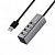 Адаптер Hoco HB1 USB - Xaб на 4 USB цвет: графитовый