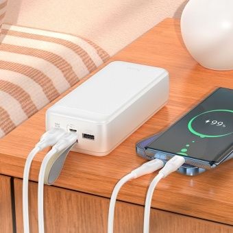 Внешний аккумулятор Hoco J111B  30000mAh цвет: белый