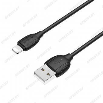 Дата-кабель BOROFONE BX19 Lightning (1м., 1,3A), цвет чёрный