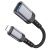 Адаптер Hoco UA24 Lightning-USB (мама) цвет: металлик