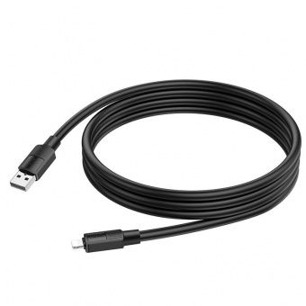Дата-кабель Hoco X84 Lightning (сверхтолстый 1 м, 2.4 A) цвет: черная