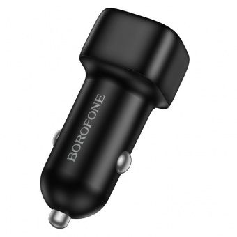Автомобильное ЗУ Borofone BZ34B (QC3.0 +PD38W) цвет: черный