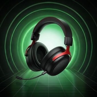 Наушники Hoco W116 беспроводные игровые (4 режима работы) цвет: черный