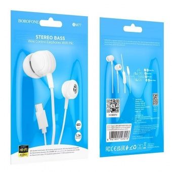 Наушники Borofone BM77 Type-C цвет: белый