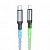 Дата-кабель Hoco U112 Lighting - Type-C (светящийся 1 м) цвет: серый