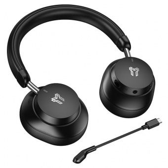 Наушники Hoco W125 беспроводные игровые (4 режима работы) цвет: черный