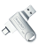 USB флэш-диск BreezyTech OTG120 (128GB) 3.0 цвет: металлик