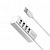 Адаптер Hoco HB1 USB - Xaб на 4 USB цвет: серебро