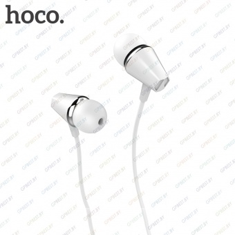 Наушники Hoco M34 с микрофоном, цвет: белый