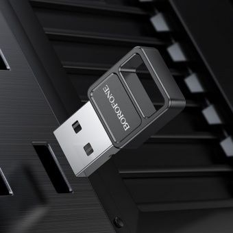 Адаптер Borofone DH8 USB - Bluetooth 5.1 цвет: черный            