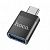 Адаптер Hoco UA17 Type-C - USB 3.0 цвет: черный 