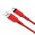 Дата-кабель Hoco X59 Micro (1 м, 2.4 A,нейлон) цвет: красный