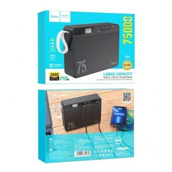 Внешний аккумулятор Hoco J94  75 000mAh  (22.5W, PD20W, QC3.0,) цвет: черный 