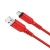 Дата-кабель Hoco X59 Micro (1 м, 2.4 A,нейлон) цвет: красный