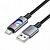 Дата-кабель Hoco U144 Type-C (нейлон,подсветка,1,2 м) цвет: черный
