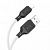 Дата-кабель Hoco X90 Lightning (силиконовый 1м., 2.4A) цвет: белый