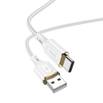 Дата-кабель Hoco X95 Type-C (1 м, 3 A,нейлон) цвет: белый