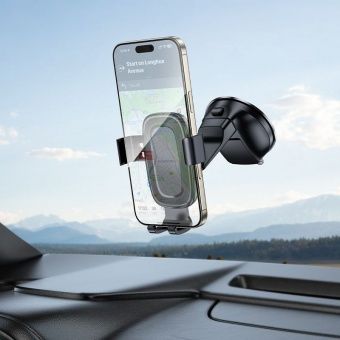 Автодержатель Borofone BH130 присоска на панель цвет: черный