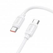 Дата-кабель Hoco X115 Type-C to Type-C (240W,1 м) цвет: белый