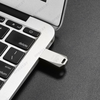 USB флэш накопитель HOCO 8Gb UD4, цвет: серебристый