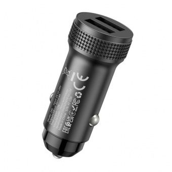 Автомобильное ЗУ Hoco Z49 (2USB: 5V/2.4A) цвет: черный
