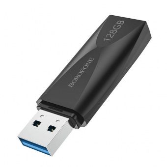 USB флэш накопитель Borofone 128Gb BUD4 USB3.0 корпус пластик, цвет: черный