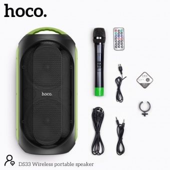 Беспроводная колонка Hoco DS33 (4500 mAh,30W) цвет: черный