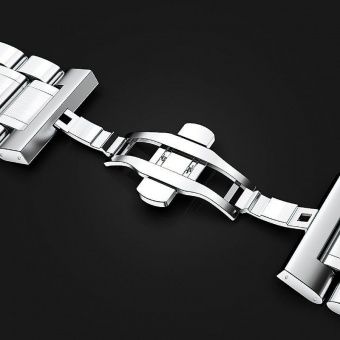 Ремешок для часов Hoco WH13 (стальной, пять бусин 22mm) цвет: серебро