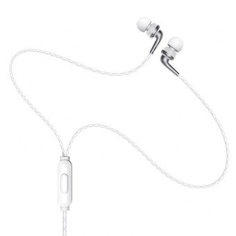 Наушники Hoco M71 с микрофоном (1.2 м), цвет: белый