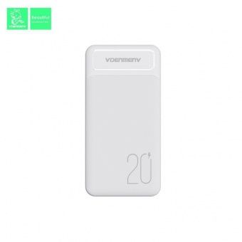 Внешний аккумулятор VDENMENV DP10 20000mAh цвет: белый