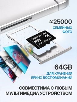 Карта памяти Memory Card  64GB Class 10 (без адаптера)