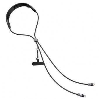 Дата-кабель Hoco U145  Type-C to Type-C (100W,1,4 m + массажер для шеи) цвет:Чёрный