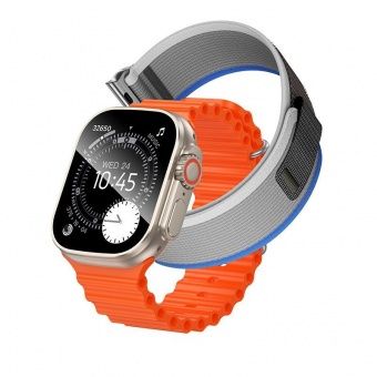 Смарт-часы спортивные Hoco Y42 Ultra (Call Version) цвет: Титановый