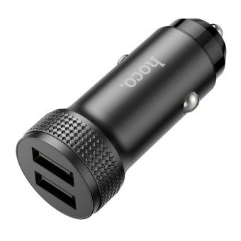 Автомобильное ЗУ Hoco Z49 (2USB: 5V/2.4A) цвет: черный