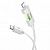 Дата-кабель Hoco U123 Type-C to lightning (PD27W,подсветка,1.2 м) цвет: серый