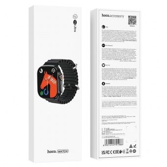 Смарт-часы Hoco Y12 Ultra (Call Version) цвет: черный