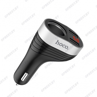 Автомобильное ЗУ Hoco Z29  (2USB: 3.5A, дисплей, прикуриватель)