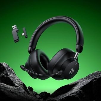 Наушники Hoco W125 беспроводные игровые (4 режима работы) цвет: черный
