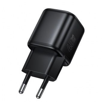 Сетевое зарядное устройство Hoco N84 Gan (PD45W)  цвет: черный