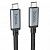 Кабель Hoco US05 USB4 Type-C HD (нейлон 2м.,40 Гбит/с,100W), цвет: черный